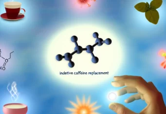 Molecule symbolically representing good caffeine alternatives